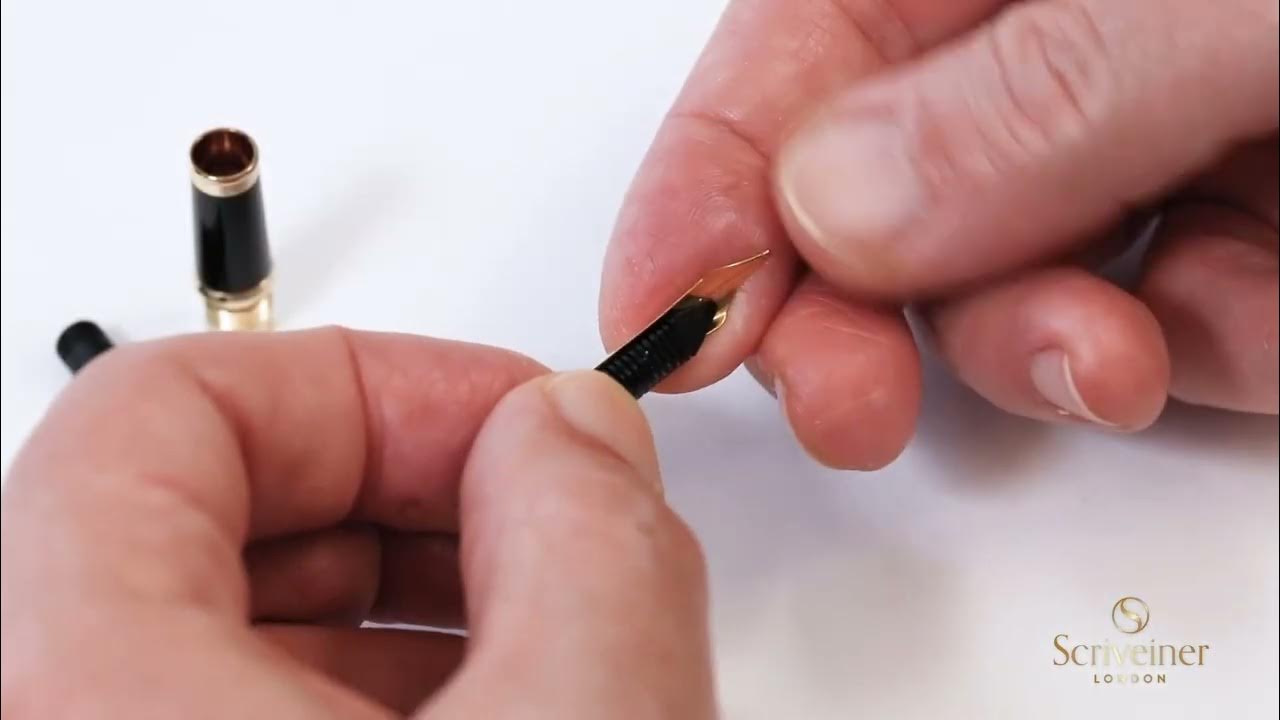 Scriveiner Fountain Pen How to change the nib YouTube