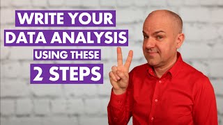 Improve your DATA ANALYSIS writing skills by following these 2 steps