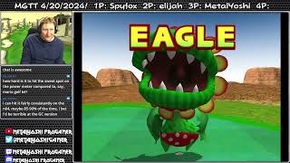 4/20 2024 SPECIAL Part 4: Skinny Game with @spyfox260 and @elijahbluegc
While I do not personally partake in, condone, or glorify the use of cannabis, I find the memes funny, and so I once again broadcasted some games with the 420y Plant. Its silly and satisfying to achieve the highs of eagles that otherwise couldnt be reached with the newfound power. With such power comes responsibility - mistiming the accuracy off the tee is often fatal.
Here is a skins game with Spyfox and elijah_blue. Due to the volatile nature of our hitting, a skin (or multiple) are up for grabs by a player that perfectly executes the chance to eagle a hole; though sometimes two of us would cancel out.
This was done through Netplay, which works virtually flawlessly with modifications that enable automatic Golf Mode player switching so that the active player never has additional input latency. 4/20 2024 SPECIAL Part 4: Skinny Game with @spyfox260 and @elijahbluegc
