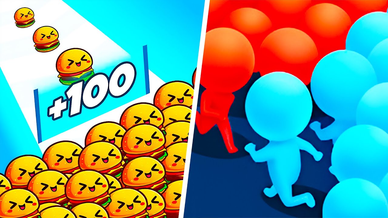 Food Run VS Count Master - SpeedRun Gameplay Walkthrough (Android,iOS) NEW UPDATE Ep 1