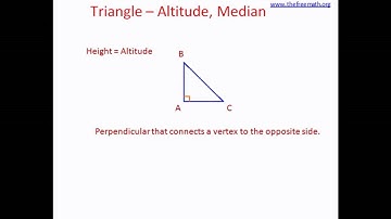 Triangle - Altitude, Median