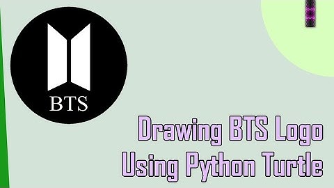 How to draw BTS [Bangtan Sonyeondan] Logo using Python Turtle #python#turtle #BangtanSonyeondan #bts