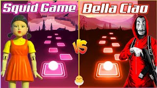 Tiles Hop - Squid Game Song - CRA6 VS Bella Ciao - Money Heist (PedroDjdaddy) screenshot 2