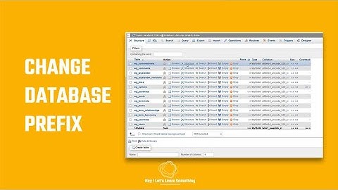 WordPress security: How to change db prefix for WordPress database? | 2022