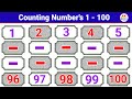 Counting Numbers 1–100 | Kids Learning Video | Toddlers | Preschoolers 