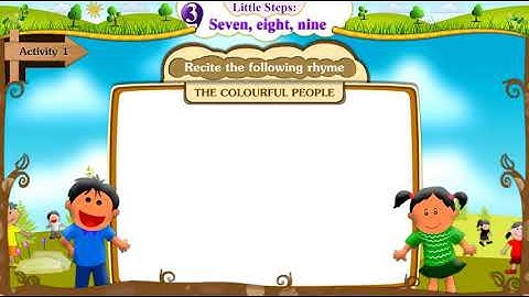 Std-5||English||Sem-1||Little steps||Seven,Eight, Nine||Activity-3