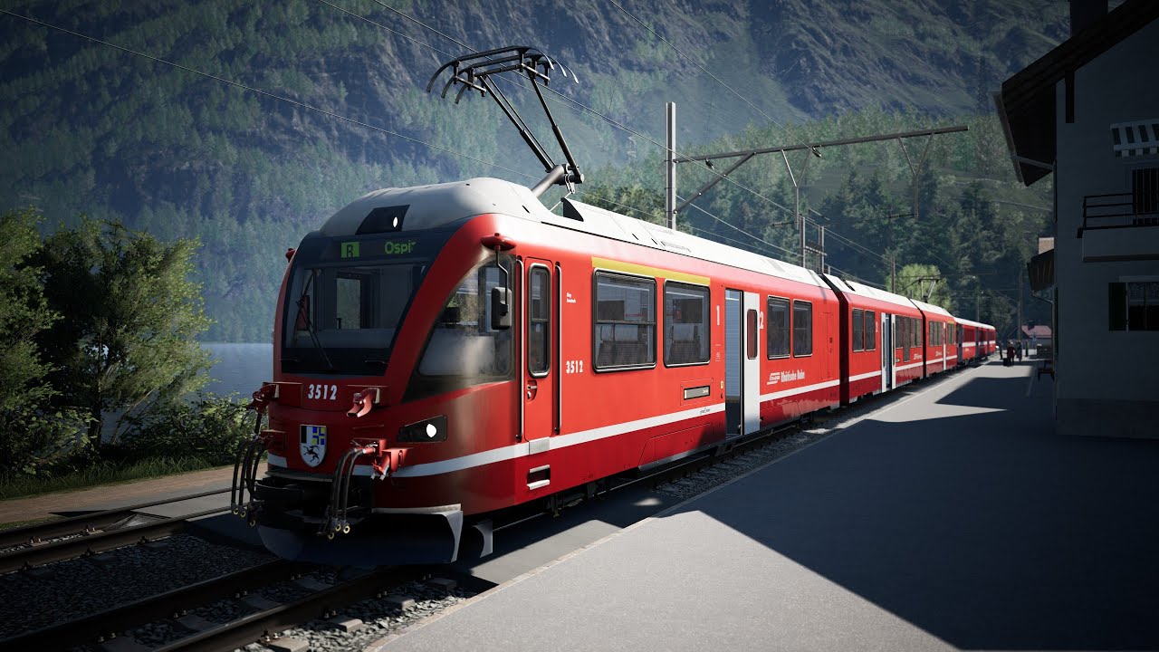 Bernina Express (Berninaline) Tirano - Ospizio Bernina - RTX 4090
