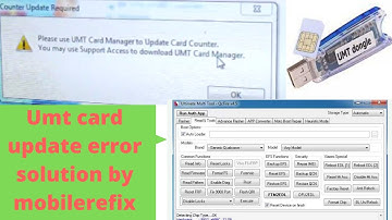 UMT Dongle error Please use Card Manager to Update Card Solution 2021| Mobile Refix