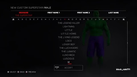 How to make hulk in wwe 2k17