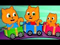 🔴 Cats Family LIVE: Familia de Gatos - Tren Casero Dibujos Animados
