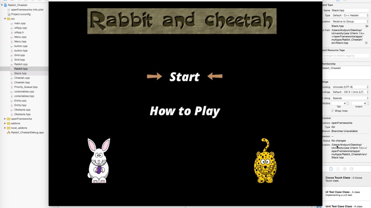 Cheetah and Rabbit simulation with C++ and Openframeworks - YouTube