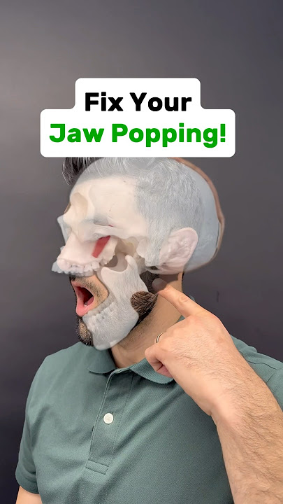 Jaw popping? Try this to restore joint function. #tmj #tmjtreatment #tmd