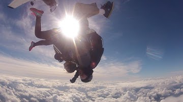SKYDIVING over clouds and mountains | Toledo, Washington