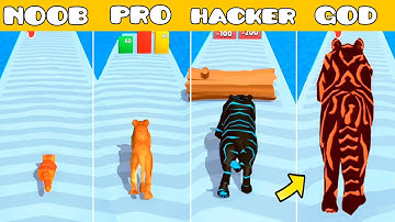 My super cat! 🐈 NOOB vs PRO vs HACKER vs GOD in Cat Evolution 😻 All Level