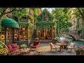 Tranquil Canalside Cafe Corner With Smooth Jazz Music Soft Deep Jazz Piano Music For Unwind 