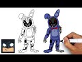 How to Draw Withered Bonnie | Five Nights at Freddy’s