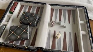 Travel-Friendly Backgammon Board Game Set