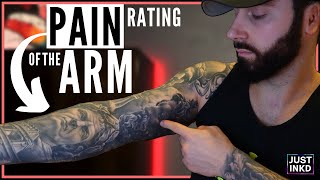 Rating 1 5 Tattoo Pain Levels Of The Arm Youtube