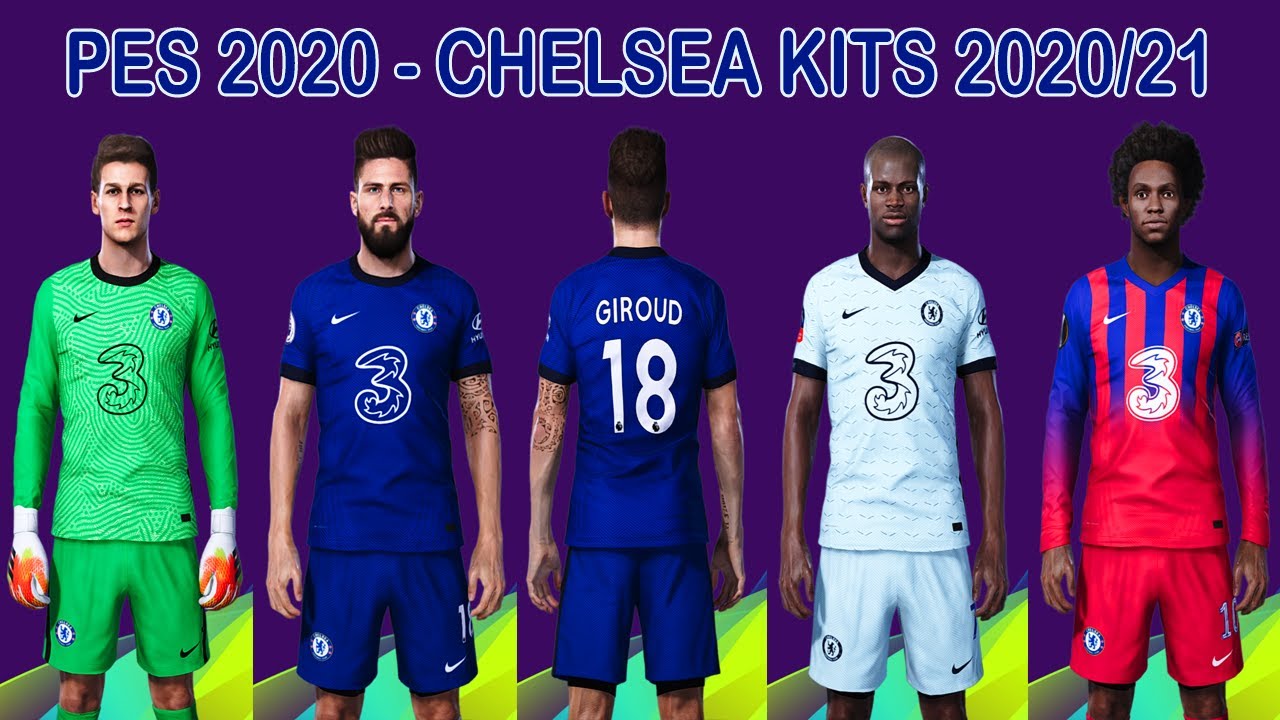 PES 2020 - NEW KITS CHELSEA 2020/2021 - NOVOS UNIFORMES ...