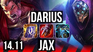 DARIUS vs JAX (TOP) | 6 solo kills, Legendary, 700+ games | EUW Master | 14.11