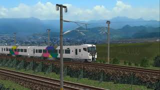新VRM3★仮想越河駅レイアウト再放送からE257系貫通扉あずさ