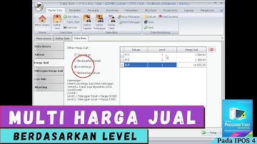 30 Multi Harga Jual Berdasarkan Level pada IPOS 4 - PROGRAM IPOS
