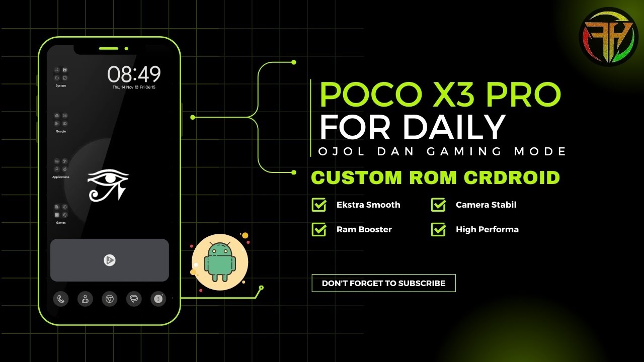 CUSTOM ROM POCO X3 PRO | crDroid Android 14 - YouTube