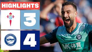 CELTA 3 - 4 DEPORTIVO ALAVÉS | LALIGA EA SPORTS SANTRAUKA