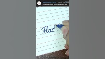 Hadley Love - Beautiful name in Cursive writing | Cursive writing for beginners | #shorts