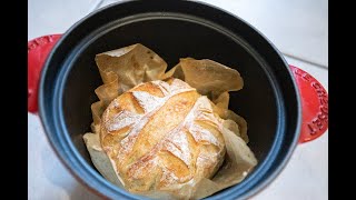 Delicious and Healthy Bread Baked in a Le Creuset Enameled Cast Iron Rice Pot and Air Fryer