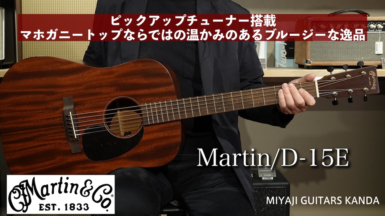 Martin D 15E エレクトリック・アコースティックギターの紹介動画です