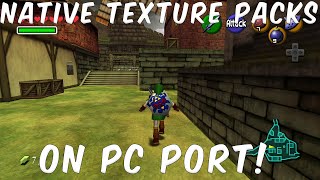 How to install texture packs on Ocarina of Time PC Port