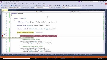 Stateless - State Machine library for .NET.
