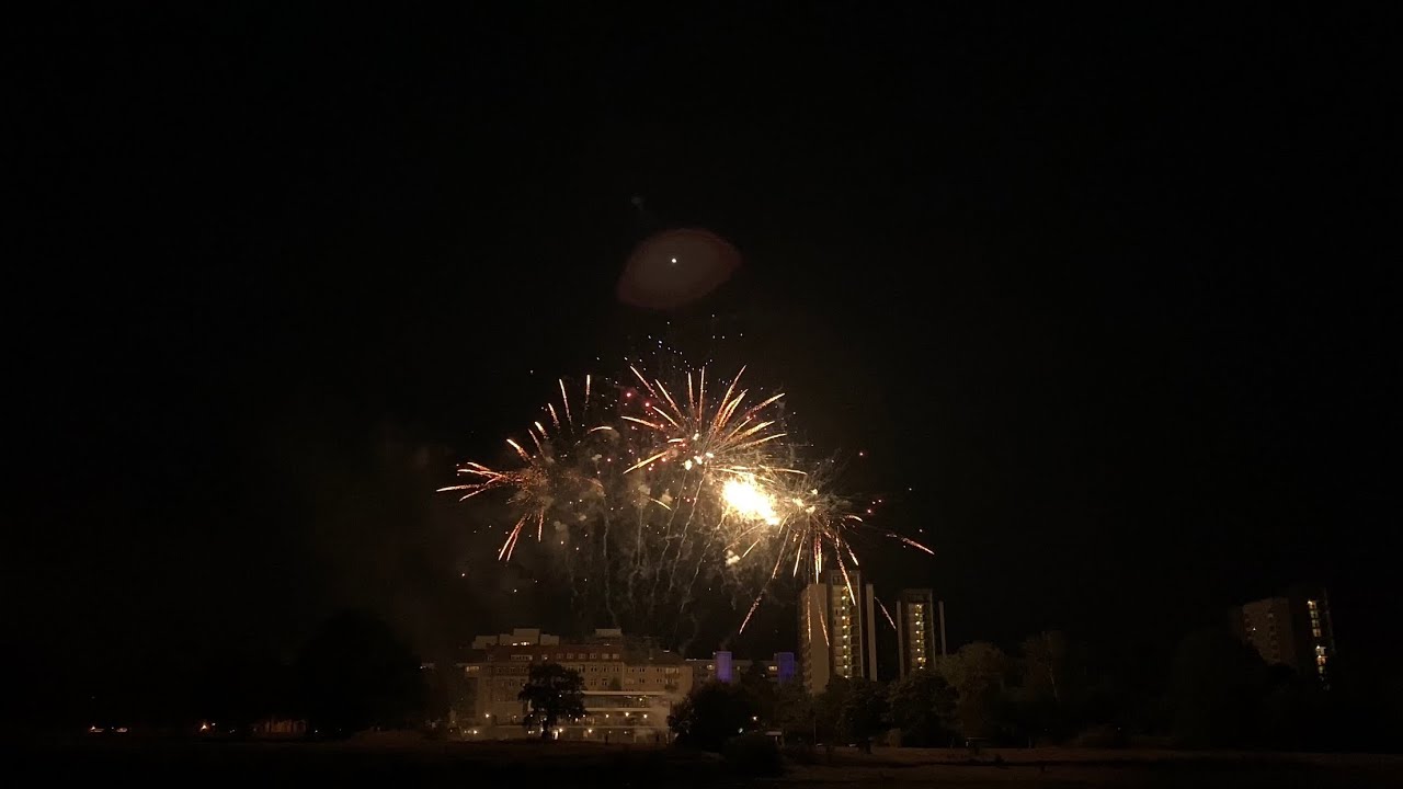Feuerwerk an der Elbe in Dresden (30.07.22) [4K/60Fps] | PyroLights DE