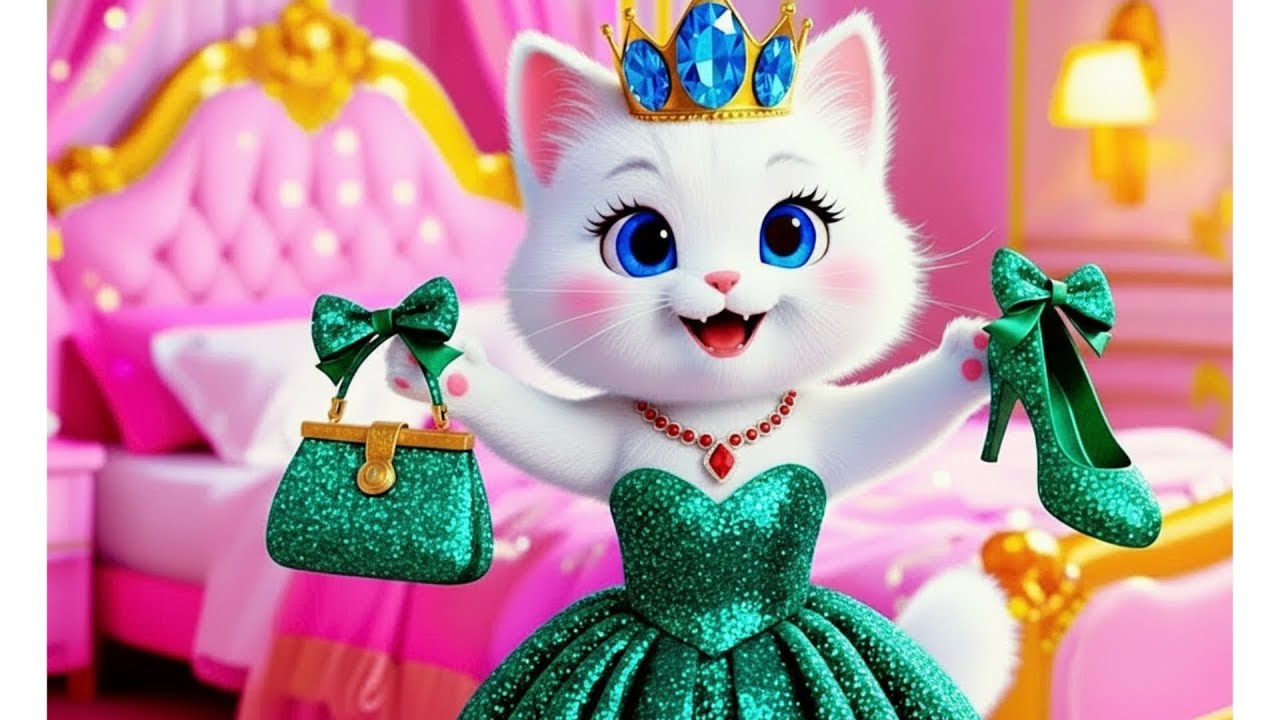 Cute Kitten Doing Makeup for the First Time | Meow Fashion Show 🐱💄