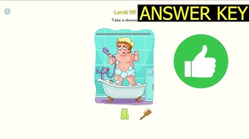 Dop 3 LEVEL 119 Take a shower (ANSWER KEY) DOP 3 Displace One Part Gameplay - SlowMotion Walkthrough