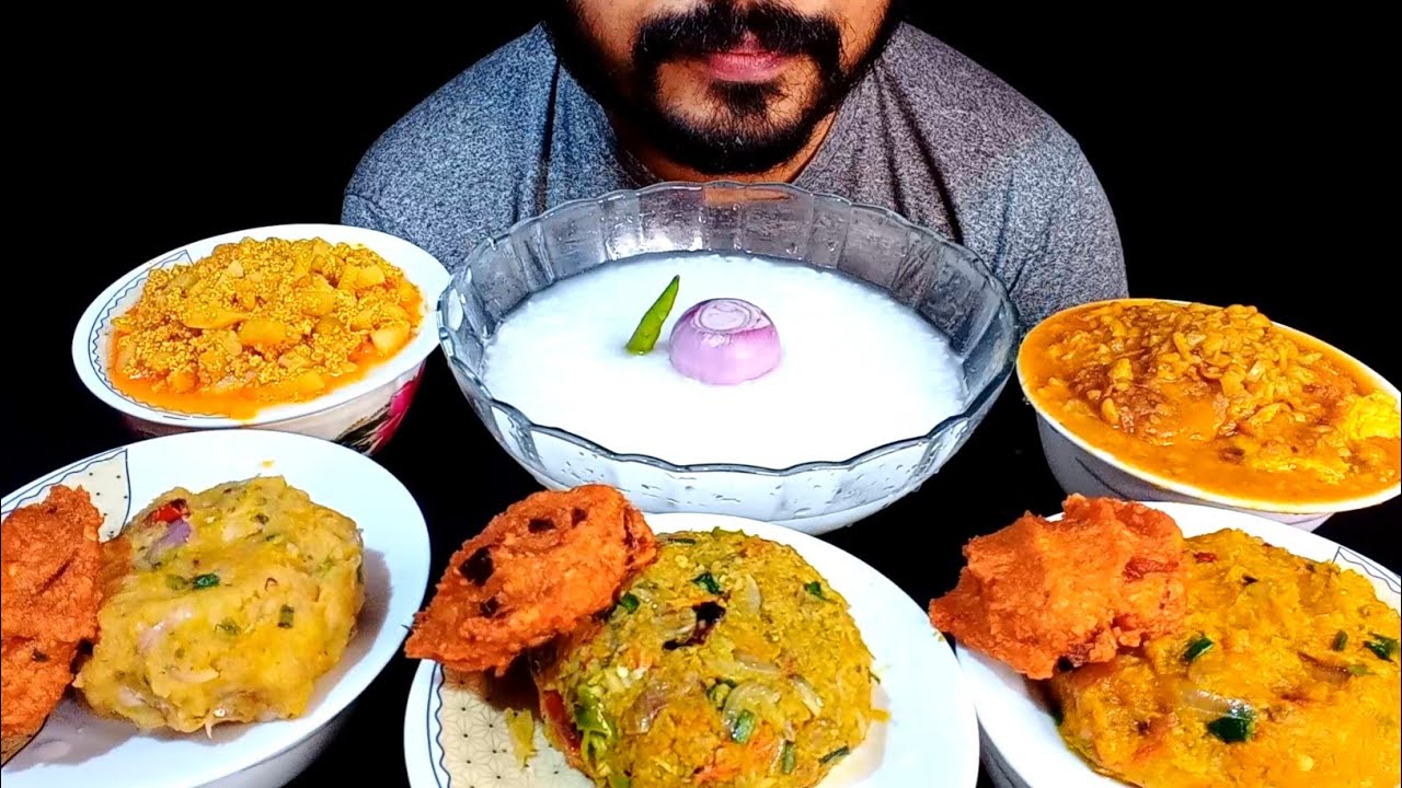 PANTA VAT🍚FISH VORTA+ALU VORTA+KUMRA+PIYAJU+EGG CURRY+FISH EGG CURRY