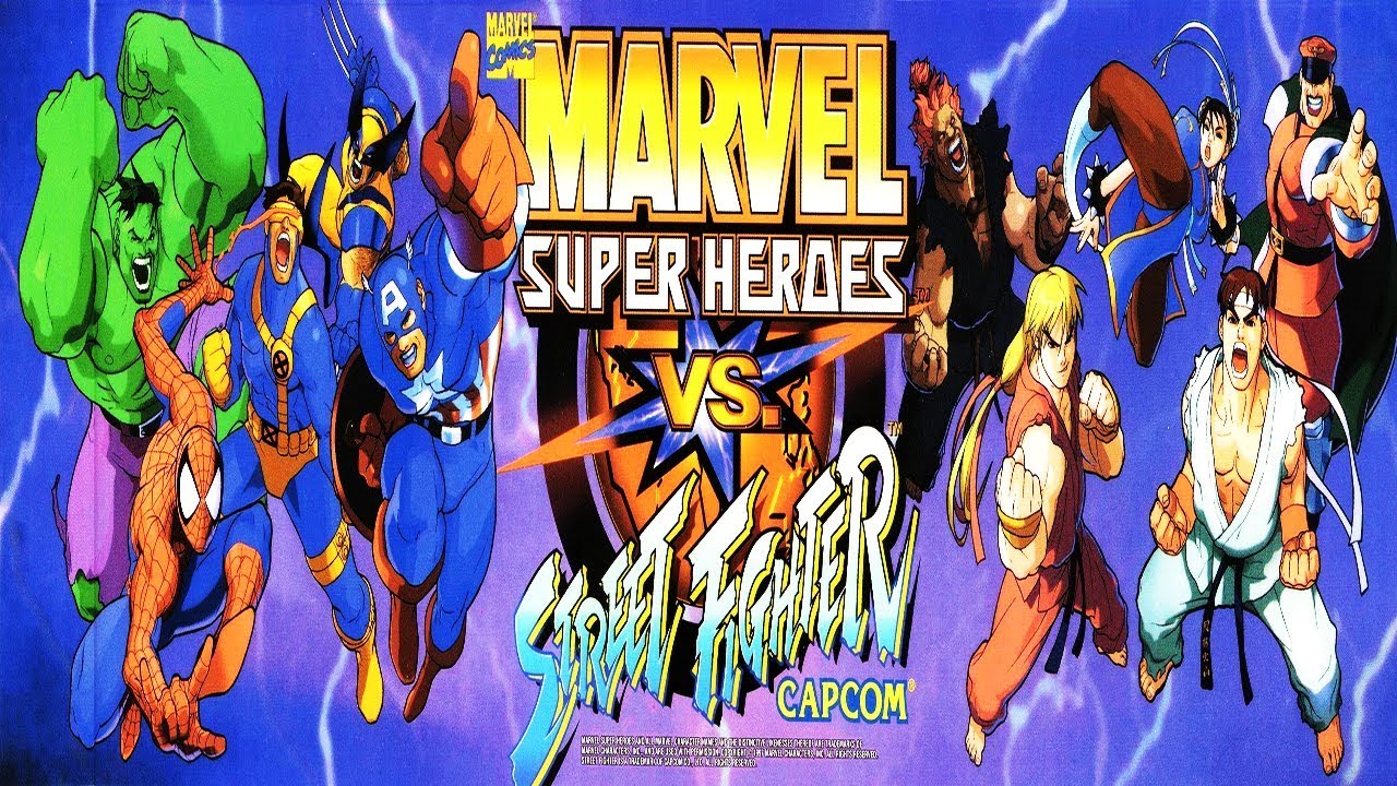 Marvel Super Heroes vs Street Fighter ARCADE - M. Bison/Ken (1080p/60fps)