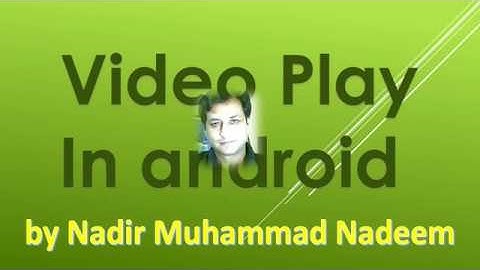 Android Video Play on Button Click