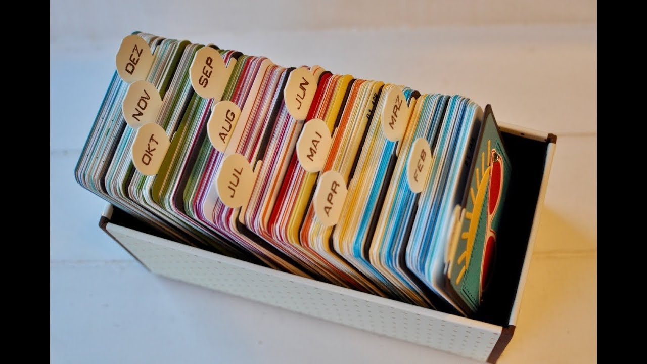 Idee: Fortlaufender Tageskalender / Erinnerungssammelkiste