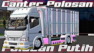 MOD BUSSID TERBARU TRUCK OPPA MUDA OLD BY SH DSGN - SHARE LIVERY POLOSAN PUTIH CANTER OPPA MUDA OLD