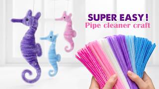 EASY way to make a Seahorse pipe cleaner | Pipe cleaner Animals tutorial