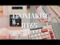 EPOMAKER RT65 keyboard & FurMix coiled cable | 67 keys with mini display screen and light bar RGB𐙚⋆