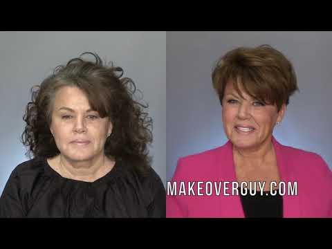 60 Year Old Cuts Off All Her Long Curly Hair - A MAKEOVERGUY Makeover