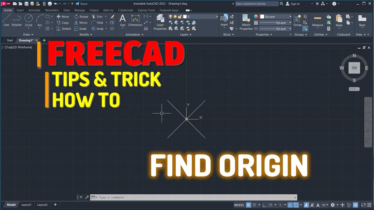 AutoCAD How To Find Origin Tutorial YouTube