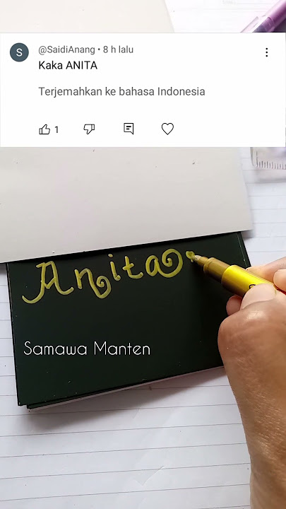 Tulis nama Anita || request @SaidiAnang semoga suka kk