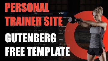 Create a Personal Trainer Site With WordPress Gutenberg Template