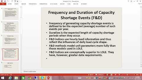 Power System Reliability and Demand Forecasting: Module 04