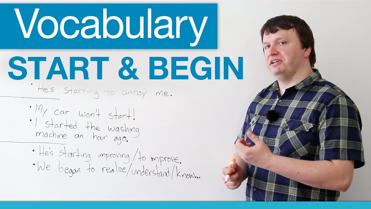 ⁣How to use START and BEGIN in English - Vocabulary