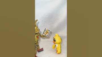 FNAF SCARY Happy Easter! STOP MOTION Springtrap & Chica Funko #fnaf #stopmotion #springtrap #chica